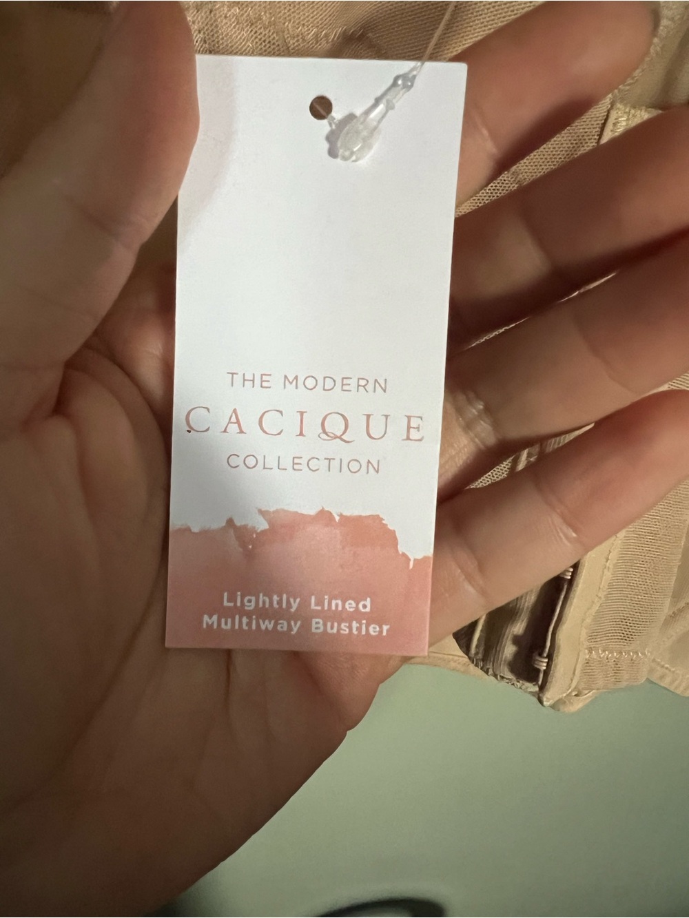 NWT- CACIQUE Nude Longline Strapless Bustier - Picture 7 of 7